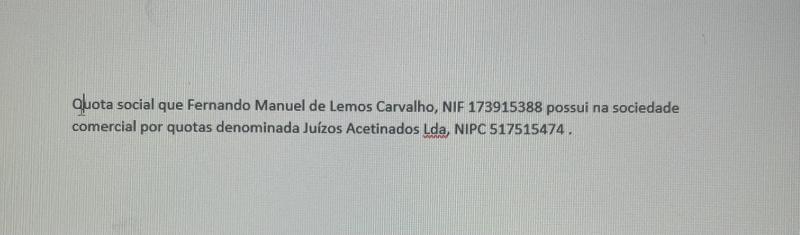 Participações Sociais em SANTA MARIA DA FEIRA, TRAVANCA, SANFINS E ESPARGO