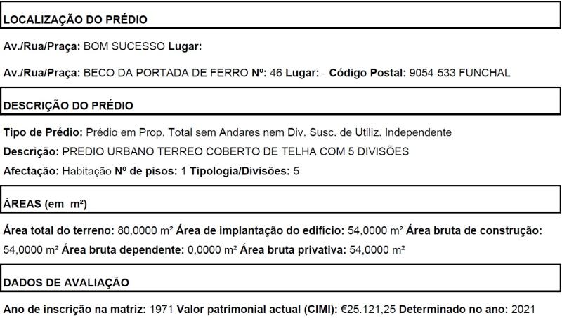 Imóveis em FUNCHAL (SANTA MARIA MAIOR)