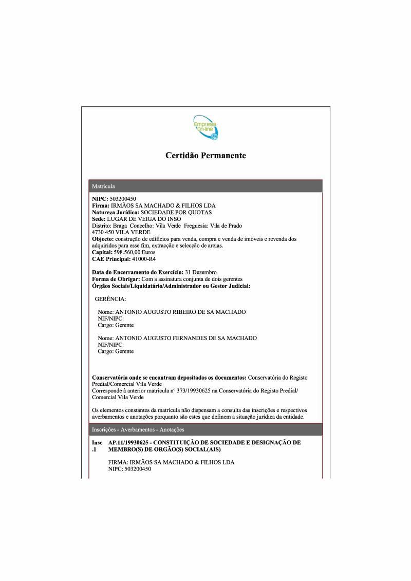 Participações Sociais em AMARES E FIGUEIREDO