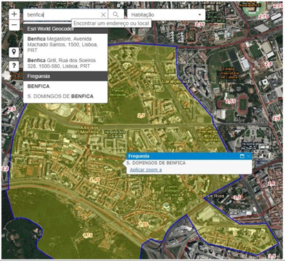 Fig1: Pesquisa de local de interesse
